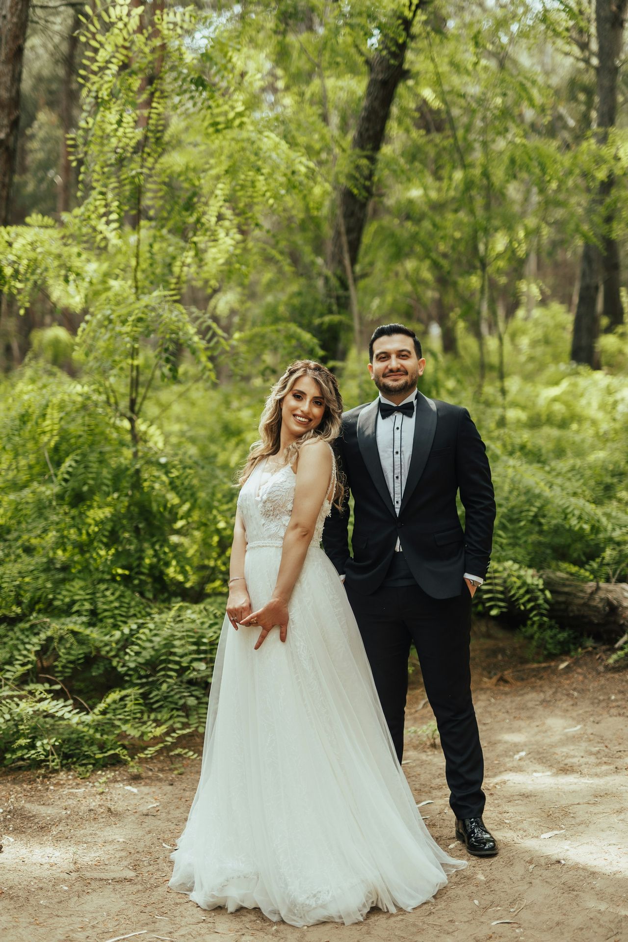 a man and woman posing for a picture